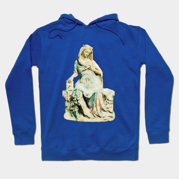 Mary of the Annunciation Watercolor Hoodie by terrybain